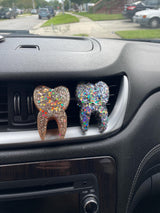 Silver and Gold Teeth Freshies, Tooth Freshener, Dental Freshie, Dental Gift, Tooth Car Freshener, Dental Car Fresheners