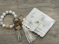 Grey Check Tooth Keychain