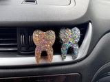 Silver and Gold Teeth Freshies, Tooth Freshener, Dental Freshie, Dental Gift, Tooth Car Freshener, Dental Car Fresheners