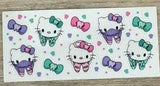 Kitty Tooth Sticker, Dental Cat Student, Hygienist Sticker, Teeth Sticker, Dentistry Sticker, Dentist Gift, RDH Gift, Dental Sticker