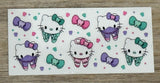 Kitty Tooth Sticker, Dental Cat Student, Hygienist Sticker, Teeth Sticker, Dentistry Sticker, Dentist Gift, RDH Gift, Dental Sticker