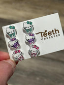 Dental Earrings, Kitty Tooth Earrings, Dental Hygiene Gift, Teeth Earrings, Sweet Tooth, Fairy Dental Gift, Dental Assistant Teeth