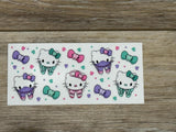Kitty Tooth Sticker, Dental Cat Student, Hygienist Sticker, Teeth Sticker, Dentistry Sticker, Dentist Gift, RDH Gift, Dental Sticker