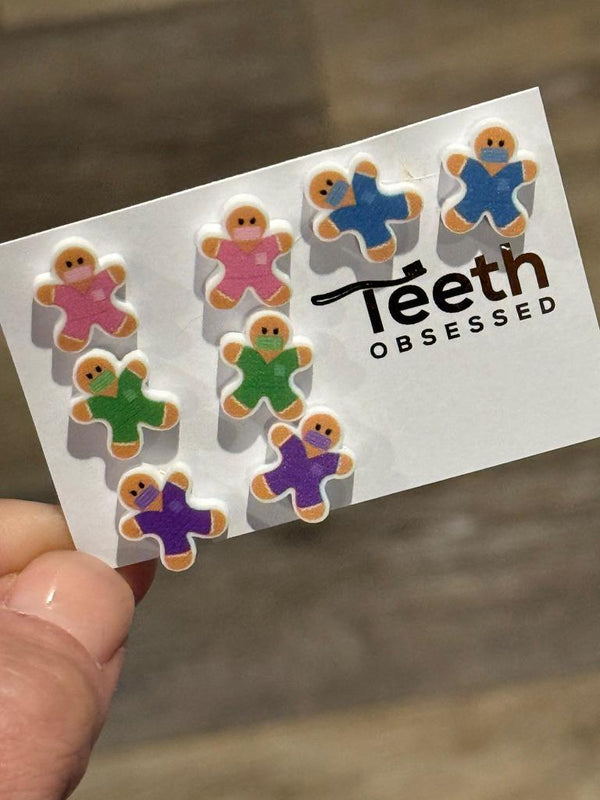 Gingerbread Dental Earrings