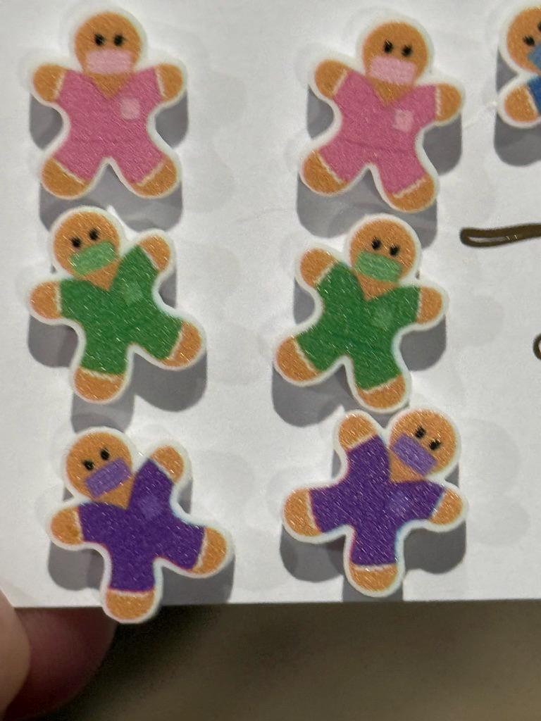 Gingerbread Dental Earrings