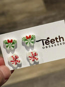 Peppermint and Christmas Present Tooth Earrings