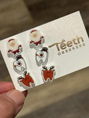 Santa, Rudolph, Frosty Dental Earrings