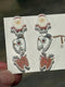 Santa, Rudolph, Frosty Dental Earrings