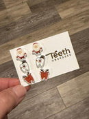 Santa, Rudolph, Frosty Dental Earrings