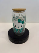 Dental Kitty Iced Coffee Tumbler, Hygienist Cup, Gift for Dental Assistant, Fun Drinkware, Teeth Glass, Tooth Cat, Hello Dental