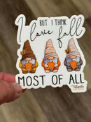 Thanksgiving Gnome Sticker, Happy Fall Sticker, Dental Assistant Sticker, dentistry sticker, RDH sticker, tooth sticker