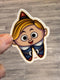 Hermie Tooth Sticker, Dental Christmas Sticker, Christmas Tooth, Dental Hygiene Gift, Dental Hermie Sticker