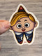 Hermie Tooth Sticker, Dental Christmas Sticker, Christmas Tooth, Dental Hygiene Gift, Dental Hermie Sticker