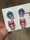 Teeth Earrings, Tooth Earrings, Dental Earrings, Teeth Jewelry, Pedo Teeth, Glitter Tooth Earrings