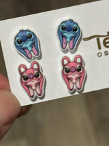 Teeth Earrings, Tooth Earrings, Dental Earrings, Teeth Jewelry, Pedo Teeth, Glitter Tooth Earrings