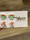 Peppermint and Christmas Present Tooth Earrings