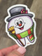 Frosty Tooth Sticker, Dental Christmas Sticker, Christmas Tooth, Dental Hygiene Gift, Dental Frosty Sticker