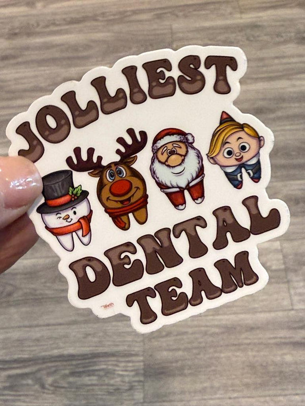 Hermie Tooth Sticker, Dental Christmas Sticker, Christmas Tooth, Dental Hygiene Gift, Dental Hermie Sticker