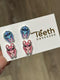 Teeth Earrings, Tooth Earrings, Dental Earrings, Teeth Jewelry, Pedo Teeth, Glitter Tooth Earrings