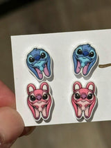 Teeth Earrings, Tooth Earrings, Dental Earrings, Teeth Jewelry, Pedo Teeth, Glitter Tooth Earrings