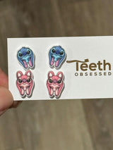 Teeth Earrings, Tooth Earrings, Dental Earrings, Teeth Jewelry, Pedo Teeth, Glitter Tooth Earrings