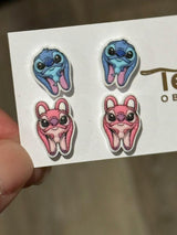 Teeth Earrings, Tooth Earrings, Dental Earrings, Teeth Jewelry, Pedo Teeth, Glitter Tooth Earrings
