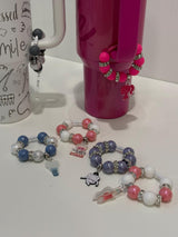 Stanley Charms: Mrs flossy, Dental Hygienist with Loupes, tooth bead with yellow decor