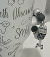 Stanley Charms: Mrs flossy, Dental Hygienist with Loupes, tooth bead with yellow decor