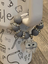 Stanley Tooth Charms, Orthodontic Tooth Charms, Teeth Charm, Dental Tumbler Charm, Braces, Dental Assistant, Dental Hygienist, Dental Gift