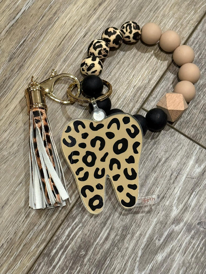 Cheeta Tooth keychain, Dental Keychain, Teeth Keychain, Dental Hygiene Keychain, Dental Gifts, Dental Assistant, Dental Gift