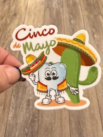 Dental Sticker, Cinco de Mayo Tooth, Taco Teeth, Dental HYGIENIST, Dentist Stickers, Dental Gifts, Tumbler Stickers, Dental Stickers