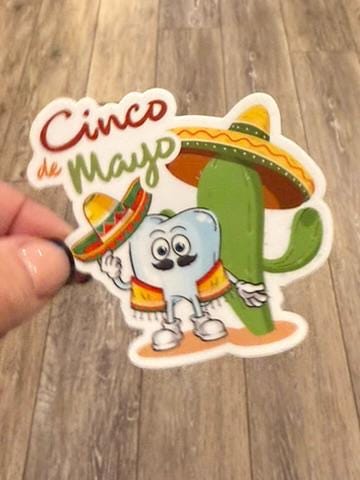 Dental Sticker, Cinco de Mayo Tooth, Taco Teeth, Dental HYGIENIST, Dentist Stickers, Dental Gifts, Tumbler Stickers, Dental Stickers