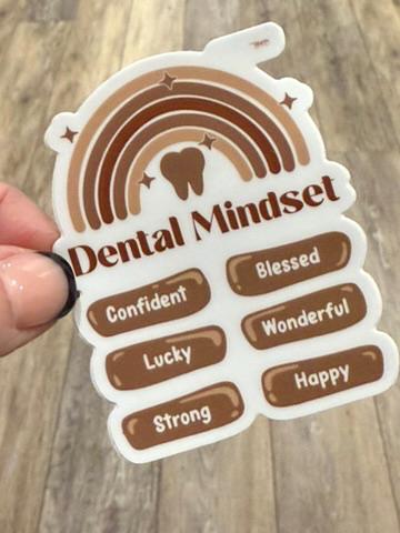 Dental Mindset Sticker, Tooth Sticker, Dental HYGIENIST, Teeth Stickers, Dental Gifts, Tumbler Stickers, RDH Sticker, Dental Gift