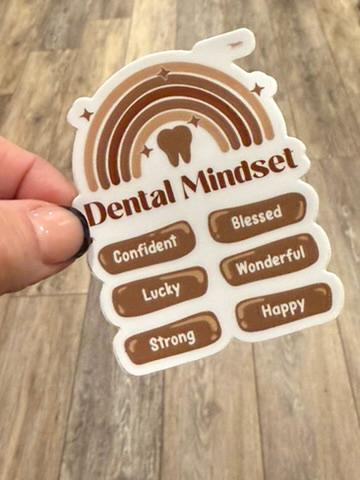 Dental Mindset Sticker, Tooth Sticker, Dental HYGIENIST, Teeth Stickers, Dental Gifts, Tumbler Stickers, RDH Sticker, Dental Gift