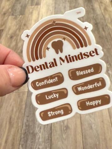 Dental Mindset Sticker, Tooth Sticker, Dental HYGIENIST, Teeth Stickers, Dental Gifts, Tumbler Stickers, RDH Sticker, Dental Gift