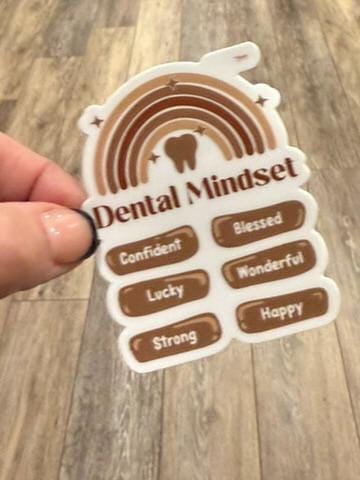 Dental Mindset Sticker, Tooth Sticker, Dental HYGIENIST, Teeth Stickers, Dental Gifts, Tumbler Stickers, RDH Sticker, Dental Gift