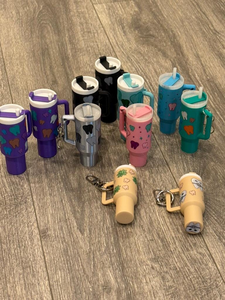 Tooth Tumbler Keychain