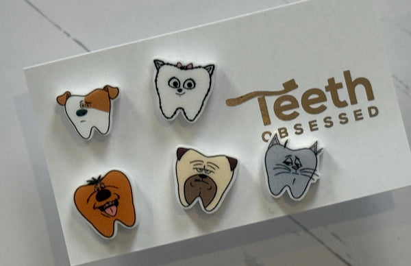 Dog Tooth Earrings, Dental Earrings, Tooth Earrings, Teeth Earrings, Dental Gift, Dog Teeth Earrings, Pet Earrings, Dental Hygiene