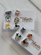 Dental Earrings, Molar Earrings, Dental Earrings, Tooth Earrings, Glass Tooth Earrings, Glitter Tooth Earring, Teeth Earrings