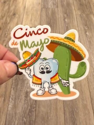 Dental Sticker, Cinco de Mayo Tooth, Taco Teeth, Dental HYGIENIST, Dentist Stickers, Dental Gifts, Tumbler Stickers, Dental Stickers