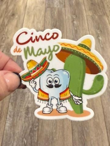 Dental Sticker, Cinco de Mayo Tooth, Taco Teeth, Dental HYGIENIST, Dentist Stickers, Dental Gifts, Tumbler Stickers, Dental Stickers