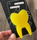 Yellow Tooth Phone Grip, Dental Grip, Tooth Phone Holder, Dental Phone Grip, Toothy Phone, Dental Hygiene Gift, Dental Assistant, Hygienist