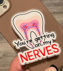 Nerves Phone Grip, Dental Grip, Tooth Phone Holder, Dental Phone Grip, Endo Phone, Dental Hygiene Gift, Dental Assistant, Hygienist