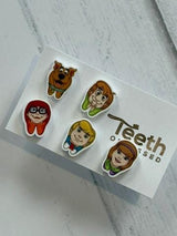 Scooby Tooth Earrings, Teeth Earrings, Molar Earrings, Dental Earrings, Tooth Earrings, Glass Tooth Earrings ,Dental Gift