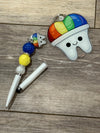 Dental Keychain, Tooth Keychain, Teeth Keychain, Dental Hygiene Keychain, Dental Gifts, Dental Assistant, Dental Hygiene Gift