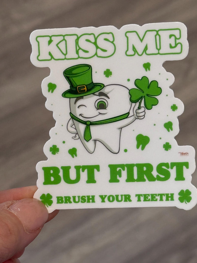 St Patty's Day Dental Sticker, Dental Sticker, St Patrick's Day Sticker, Dental Hygienist, Dental Assistant, Dental Gift, Dental Gift