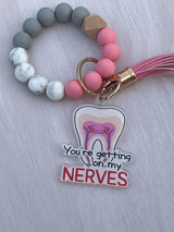 Dental Nerve Keychain, Dental Sticker, Dental Hygiene, Dental Assistant Keychain, Tooth Earrings, RCT, Endo Tooth, Endodontist