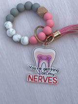 Dental Nerve Keychain, Dental Sticker, Dental Hygiene, Dental Assistant Keychain, Tooth Earrings, RCT, Endo Tooth, Endodontist