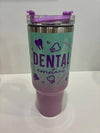 Tooth Tumbler, Dental Cold Cup, Dental Babe Mug, Dental Hygienist Cup, Straw Topper, Dentist Coffee Cup, Dental Gift, Tooth Topper