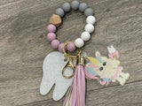 Dental Keychain, Teeth Keychain, Dental Hygienist Keychain, Tooth Keychain, Modern Wrist Keychain, Dental Gift, Dental Assistant